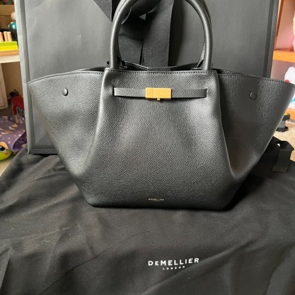 DeMellier London The midi New York black small grain